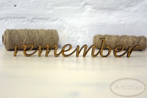 Remember napis HDF / Remember inscription HDF
