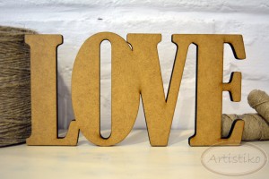 Love duży napis HDF / Big Love inscription HDF