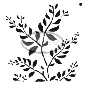 MASKA/ SZABLON - LIŚCIE / LEAVES mask/ stencil