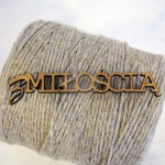 Z miłością - napis HDF