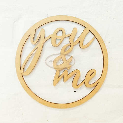 baza do makramy - łapacza snów - obręcz z napisem you and me.jpg