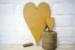 Serce podłużne małe HDF / Oblong heart small HDF
