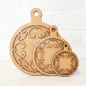 Bombka ażurowa 1 mała HDF / Openwork bauble 1 small HDF