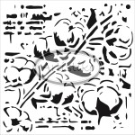 MASKA/ SZABLON - BAWEŁNA / COTTON mask/ stencil