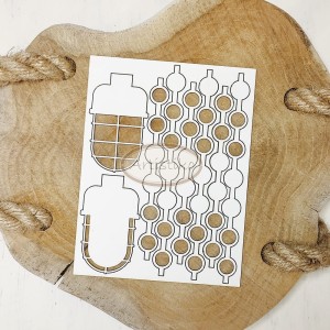 Tekturka łańcuchy i lampy 1 Artistiko / Chipboard chains and lamps 1