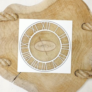 Tekturka tarcza zegara 1 Artistiko / Chipboard clock face 1 