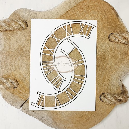 Tekturka tarcza zegara połówki 1 Artistiko.jpg