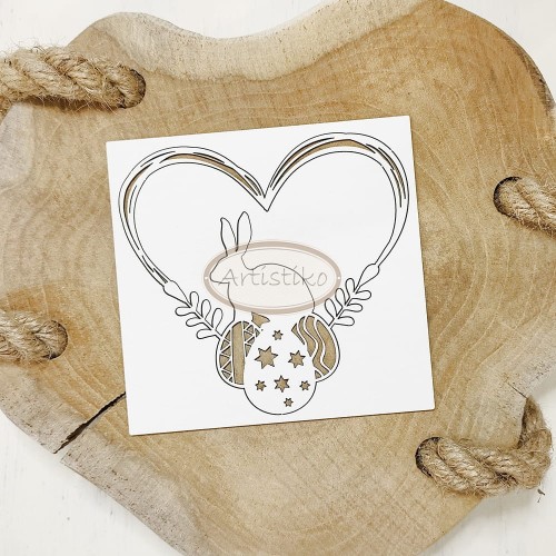 Tekturka wianek serce z zającem 1 Artistiko.jpg