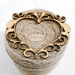 Ramka serce 1 HDF / Heart frame 1 HDF