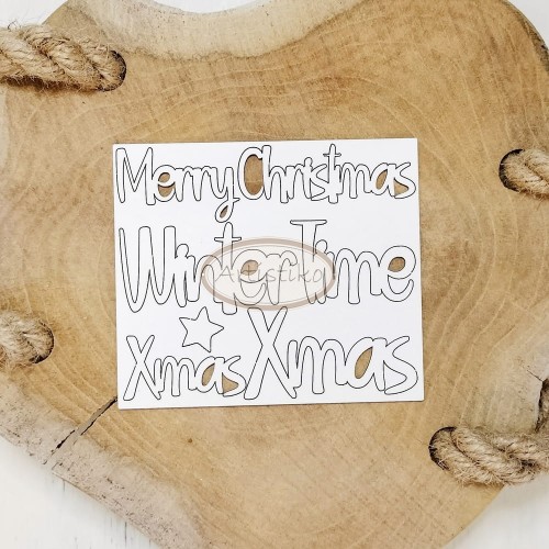 Tekturka merry christmas winter time xmas artistiko.jpg