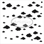 Maska/ Szablon - CHMURKI / CLOUDS mask/ stencil