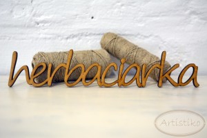 Herbaciarka napis HDF