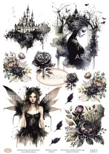 PAPIER RYŻOWY 020 - GOTYK 01 / RICE PAPER - GOTHIC 01 ARTISTIKO