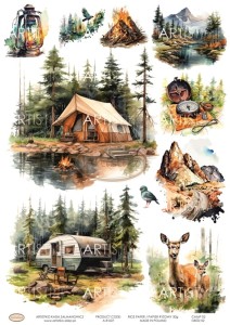 PAPIER RYŻOWY 027 - OBÓZ 02 / RICE PAPER CAMP 02 ARTISTIKO