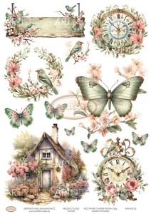  PAPIER RYŻOWY 029 - VINTAGE 02 / RICE PAPER VINTAGE 02 ARTISTIKO