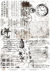 PAPIER RYŻOWY 030 - VINTAGE 03 / RICE PAPER VINTAGE 03 ARTISTIKO