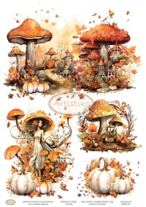 PAPIER RYŻOWY 034 - JESIEŃ 02 / RICE PAPER - AUTUMN 02 ARTISTIKO