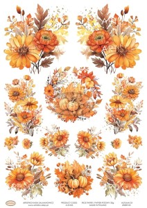 PAPIER RYŻOWY 035 - JESIEŃ 03 / RICE PAPER - AUTUMN 03 ARTISTIKO