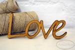 Love napis HDF / Love inscription HDF