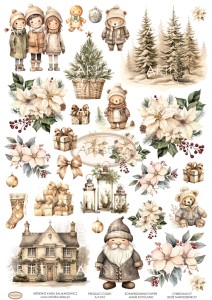  DODATKI DO WYCINANIA 010 - BOŻE NARODZENIE 07 / ELEMENTS FOR CUTTING CHRISTMAS 07 ARTISTIKO
