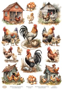  PAPIER RYŻOWY 052 - WIELKANOC 07 / RICE PAPER - EASTER 07 ARTISTIKO