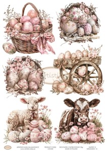  PAPIER RYŻOWY 055 - WIELKANOC 10 / RICE PAPER - EASTER 10 ARTISTIKO