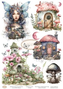 PAPIER RYŻOWY 060 - MAGICZNY LAS 03 / RICE PAPER - MAGIC FOREST 03 ARTISTIKO