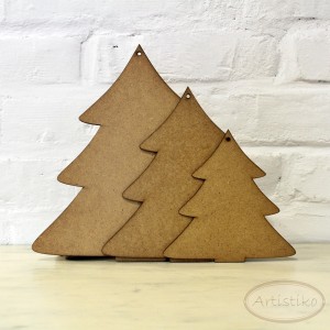 Choinka wisząca średnia HDF / Hanging Christmas tree medium HDF