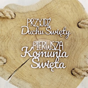 Tekturka przyjdź duchu święty pierwsza komunia święta 1 Artistiko