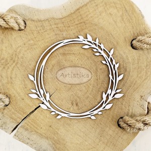 Tekturka wianek z listkami 1 Artistiko