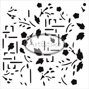 Maska / Szablon BLUSZCZ 1 / IVY 1 Mask / Stencil