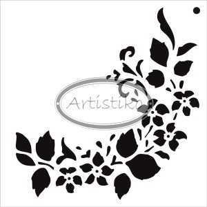 Maska / Szablon KWIATY 4 / FLOWERS 4 Mask / Stencil 