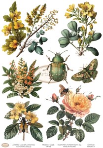 PAPIER RYŻOWY 098 - ROŚLINY 01 / RICE PAPER - PLANTS 01 ARTISTIKO