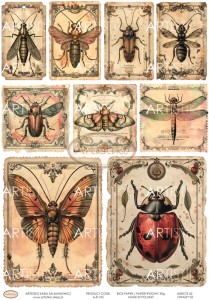 PAPIER RYŻOWY 105 - OWADY 02 / RICE PAPER - INSECTS 02 ARTISTIKO