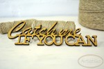 Catch me if you can - napis HDF / Catch me if you can - inscription HDF