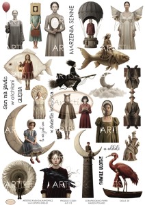 DODATKI DO WYCINANIA 113 - DOLLS 05 / ELEMENTS FOR CUTTING DOLLS 05 ARTISTIKO