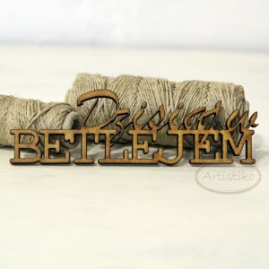 Dzisiaj w Betlejem - napis HDF