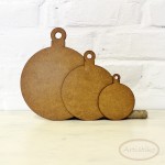 Bombka okrągła średnia HDF / Round bauble medium HDF