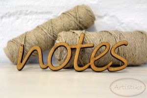 Notes napis HDF / Notes inscription HDF