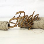 Pada śnieg - napis HDF