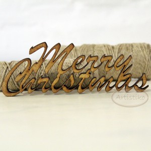 Merry Christmas - napis HDF / Merry Christmas - inscription HDF