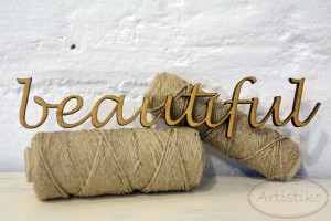 Beautiful napis HDF / Beautiful inscription HDF