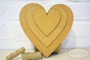 Serce szerokie średnie HDF / Wide heart medium HDF